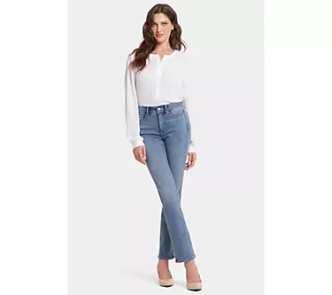 NYDJ High-Rise Marilyn Straight Jeans