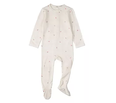 MiniMoi Baby Berry Sweet Modal Blend Pretty Plaid Footie