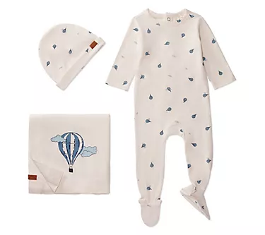 MiniMoi Boys' Hot Air Balloon Footie Set