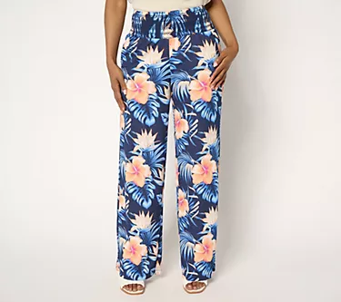 Belle Beach by Kim Gravel Regular Cabana Knit Tropical Dreams Pant