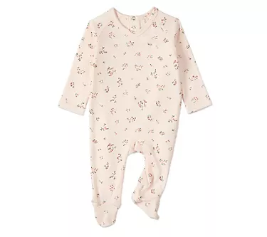 MiniMoi Baby Cameo Florals 100% Cotton Footie