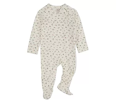 MiniMoi Baby Fairy Flowers Silky-Soft Allover Floral Footie