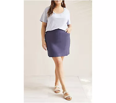Tribal Pull-On Skort With Built-In Shorts