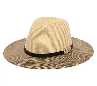 San Diego Hat Co. Seaside Two-Tone Ultrabraid Fedora