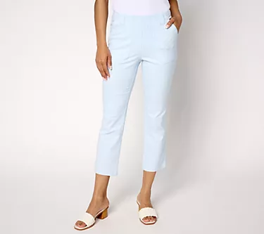 Belle by Kim Gravel Petite Harbor Island Stretch Pinstripe Pant
